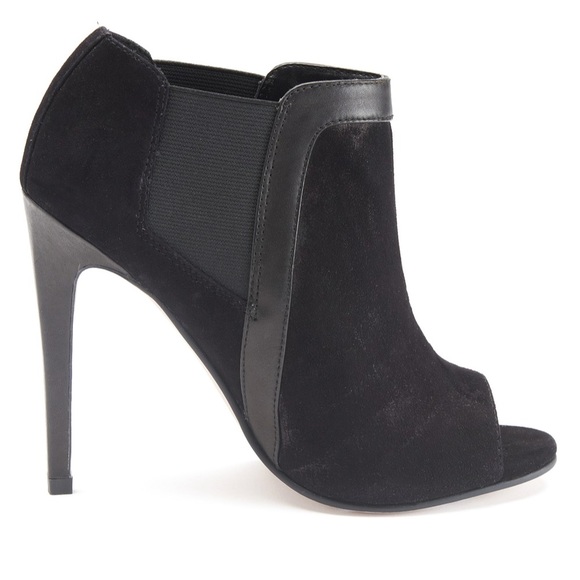 *SOLD* NWT Shoemint Peep Toe Ankle Boots - Picture 4 of 4